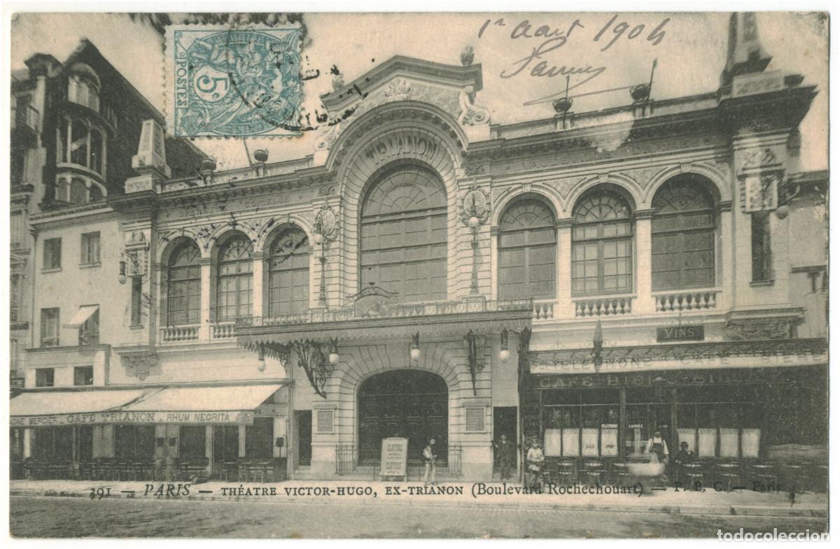 Postales: PARIS_Th&eacute;&acirc;tre Victor Hugo_P.P.C. 391 / Teatros Francia
