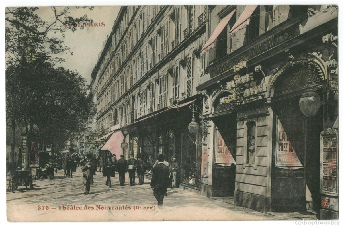 Postales: PARIS_Th&eacute;&acirc;tre des Nouveaut&eacute;s_F. Fleury 375 / Teatros Francia