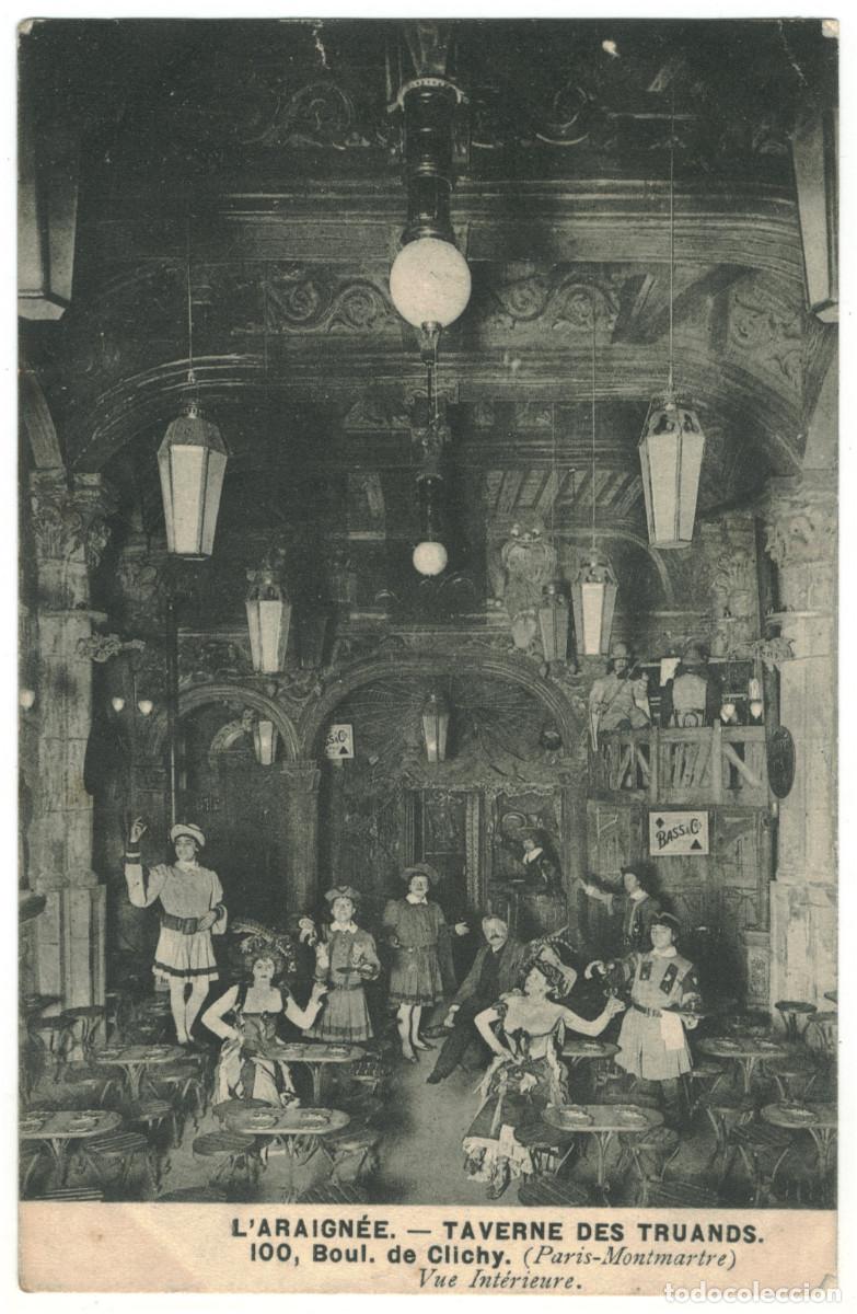 Postales: PARIS_L'Araign&eacute;e Taverne des Truands_Sin datos / Teatros Francia