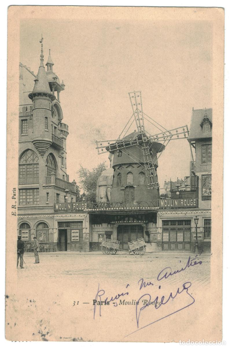 Postales: PARIS_Moulin Rouge_E.R. 31 / Teatros Francia