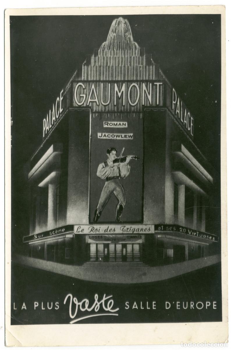 Postales: PARIS_Gaumont Palace_Sin datos / Teatros Francia / Tarjet&oacute;n