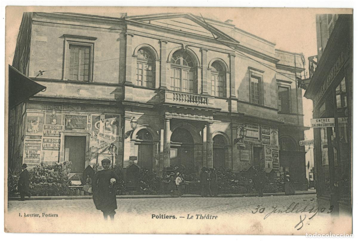 Postales: POITIERS_Th&eacute;&acirc;tre_I. Levrier / Teatros Francia