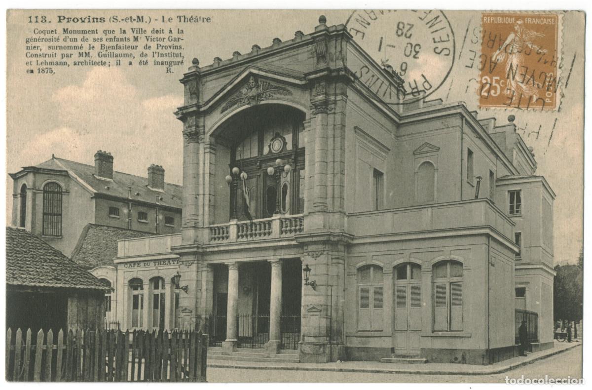 Postales: PROVINS_Th&eacute;&acirc;tre_S.L. Simonet 113 / Teatros Francia