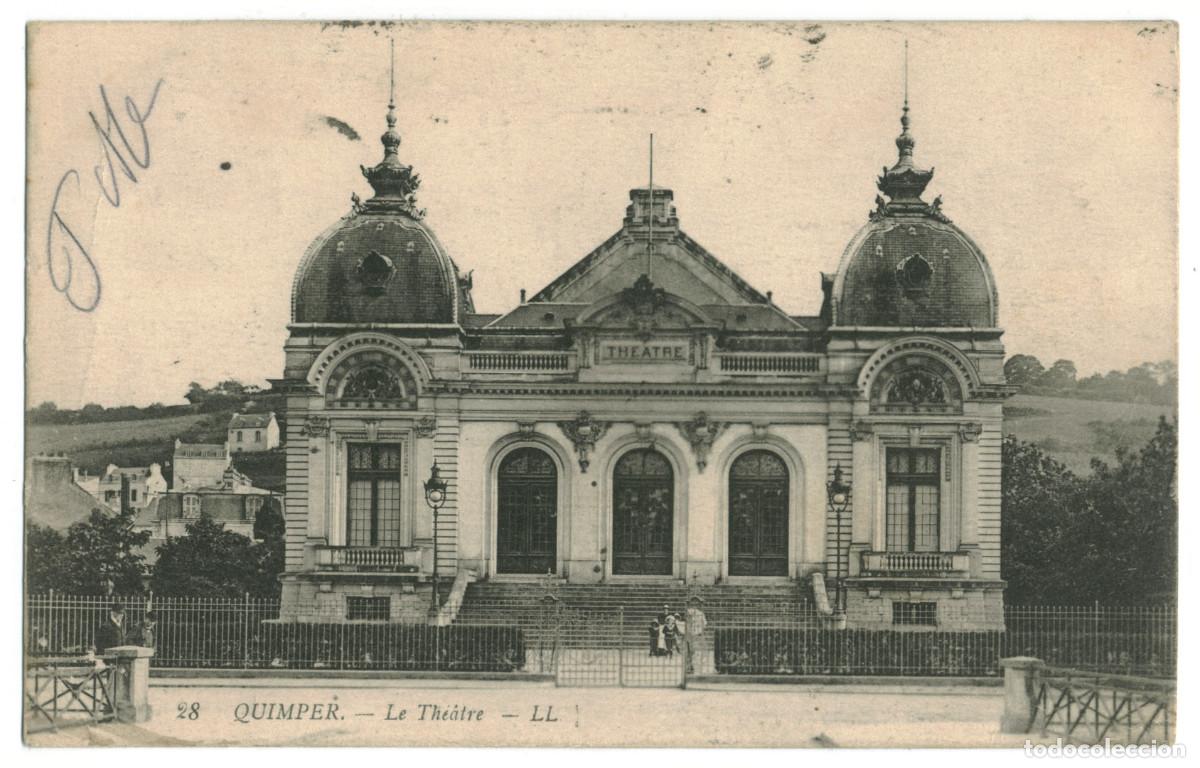 Postales: QUIMPER_Th&eacute;&acirc;tre_LL. 28 / Teatros Francia