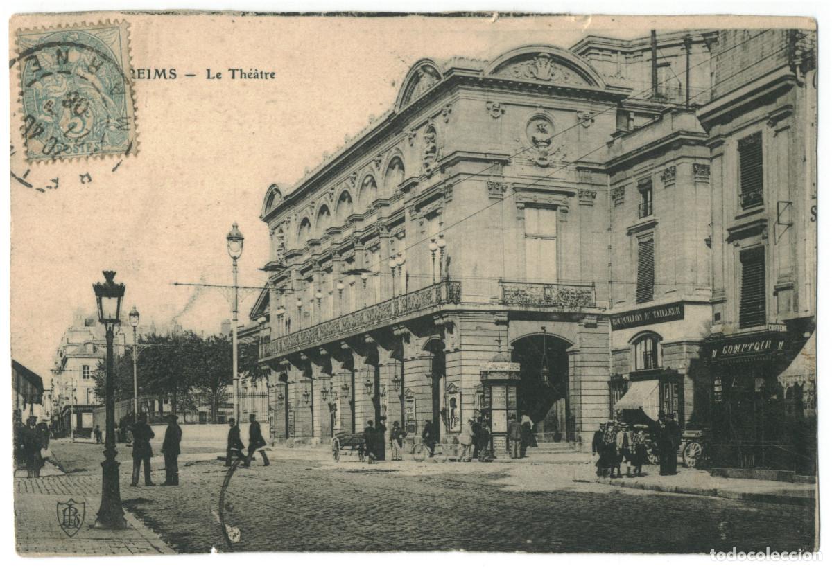 Postales: REIMS_Th&eacute;&acirc;tre_LB / Teatros Francia