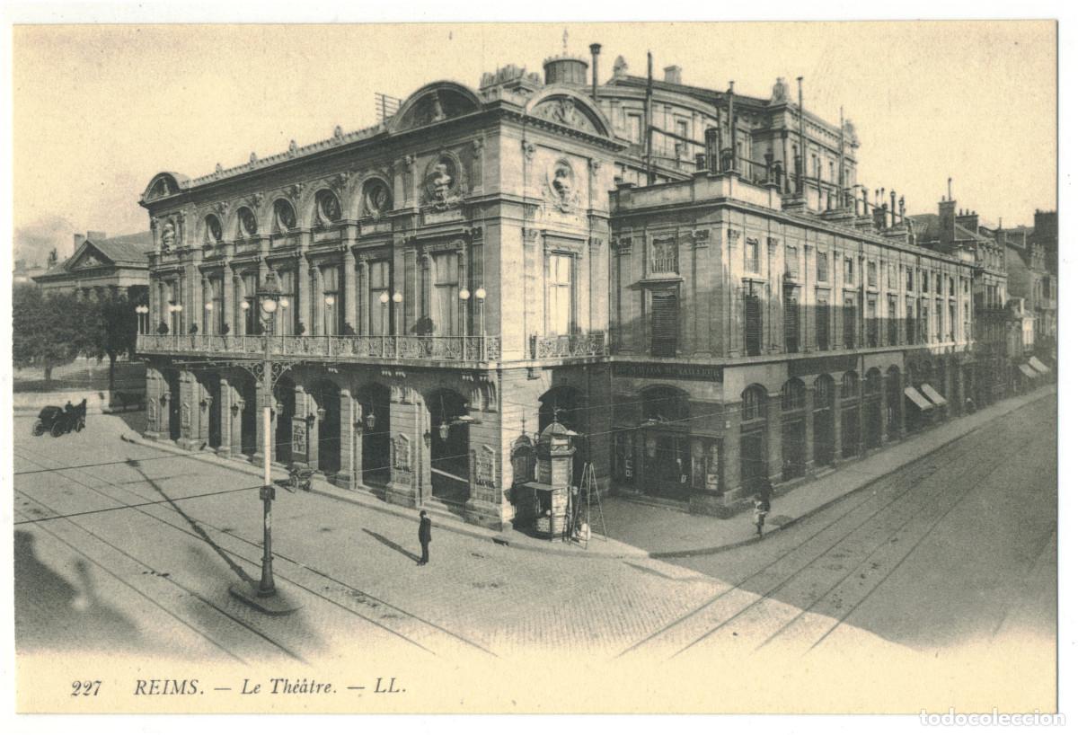Postales: REIMS_Th&eacute;&acirc;tre_LL. 227 / Teatros Francia