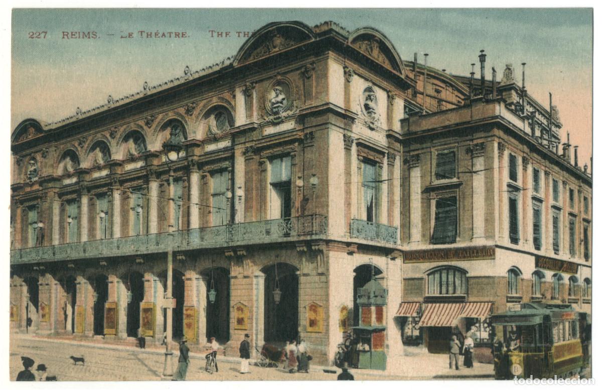 Postales: REIMS_Th&eacute;&acirc;tre_L&eacute;vy et Neurdein 227 / Teatros Francia