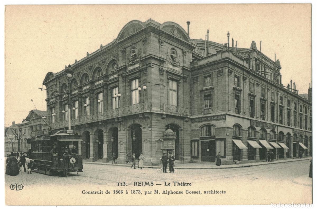 Postales: REIMS_Th&eacute;&acirc;tre_ELD 123 / Teatros Francia