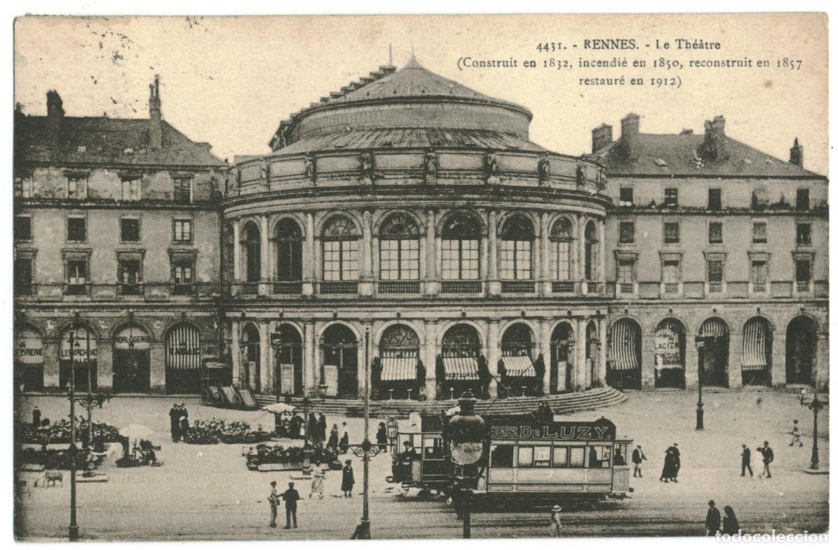 Postkarten: RENNES_The&acirc;tre_Laurent Nel 4431 / Teatros Francia
