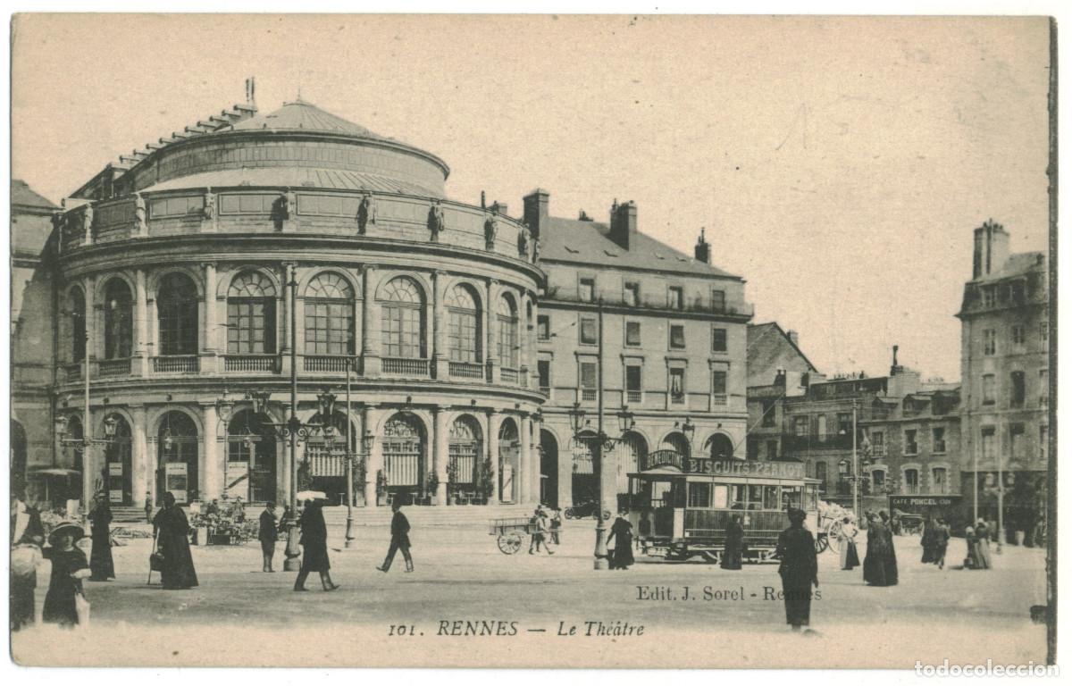 Postkarten: RENNES_The&acirc;tre_J. Sorel 101 / Teatros Francia