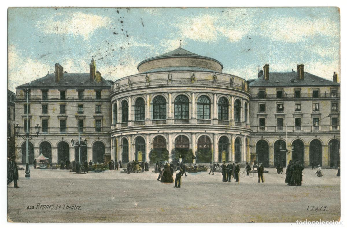 Postkarten: RENNES_The&acirc;tre_Aqua 623 / Teatros Francia