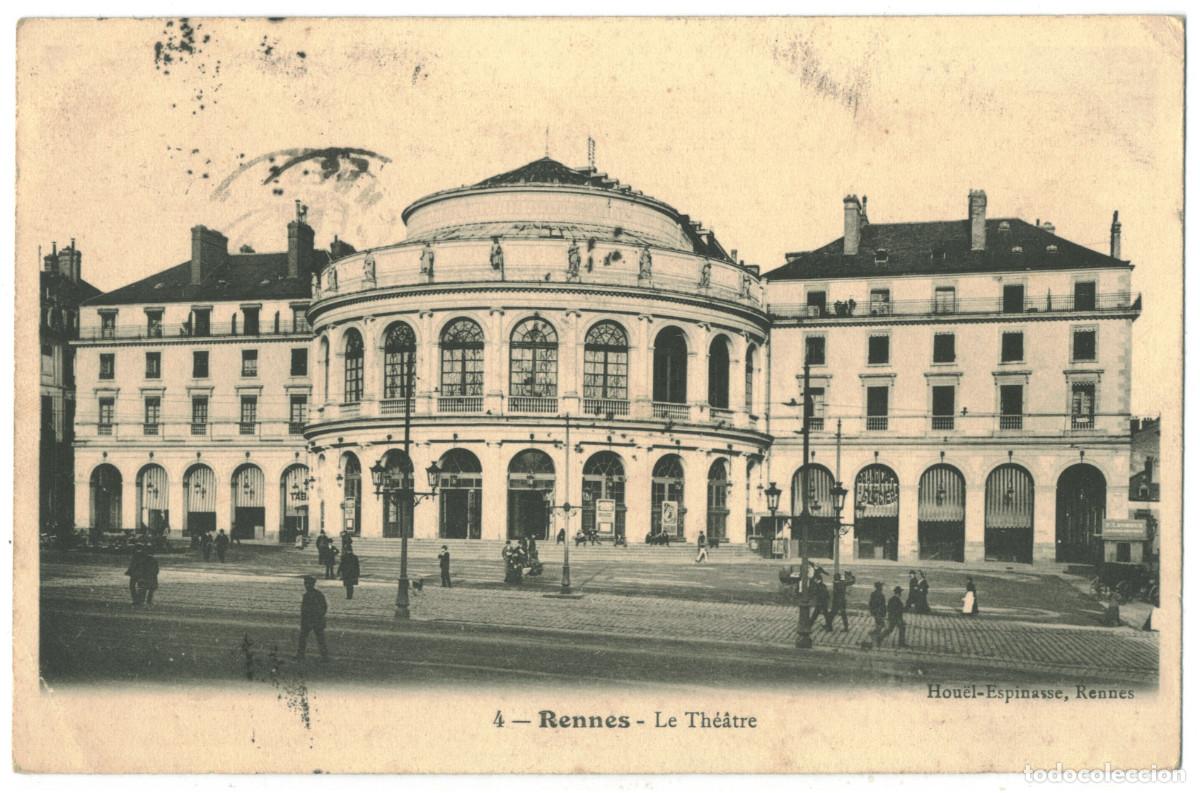Postkarten: RENNES_The&acirc;tre_Hou&euml;l Espinasse 4 / Teatros Francia