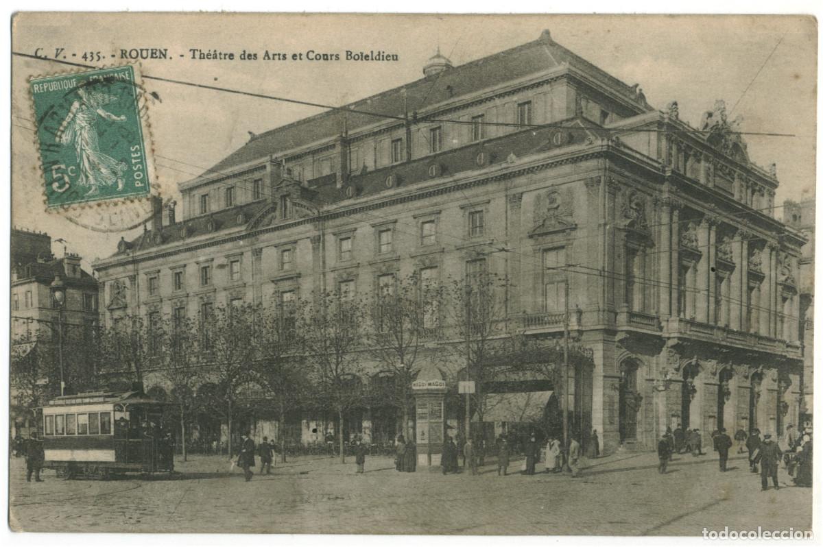 Postcards: ROUEN_Th&eacute;&acirc;tre des Arts_C.V. 435 / Teatros Francia