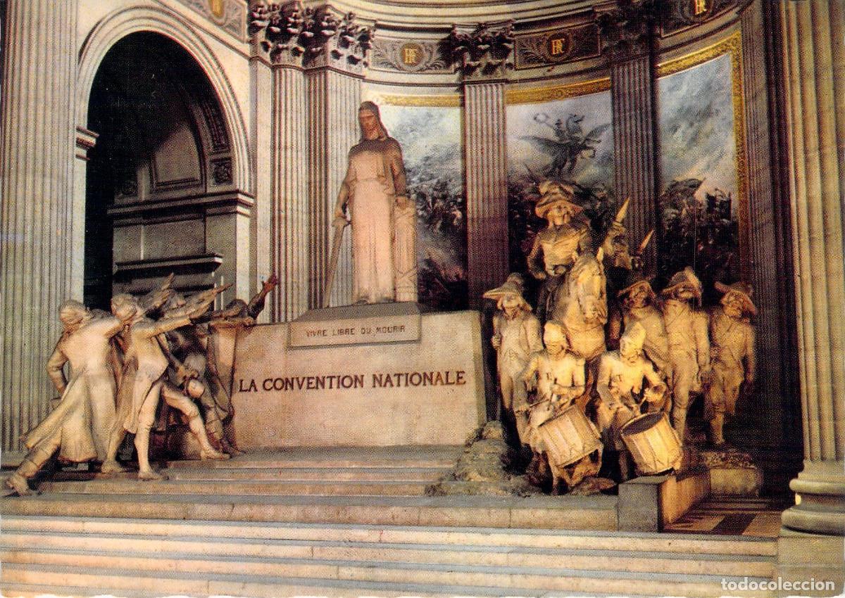 Postales: Postal Pante&oacute;n de Par&iacute;s, Escultura Convenci&oacute;n Nacional por Sicard
