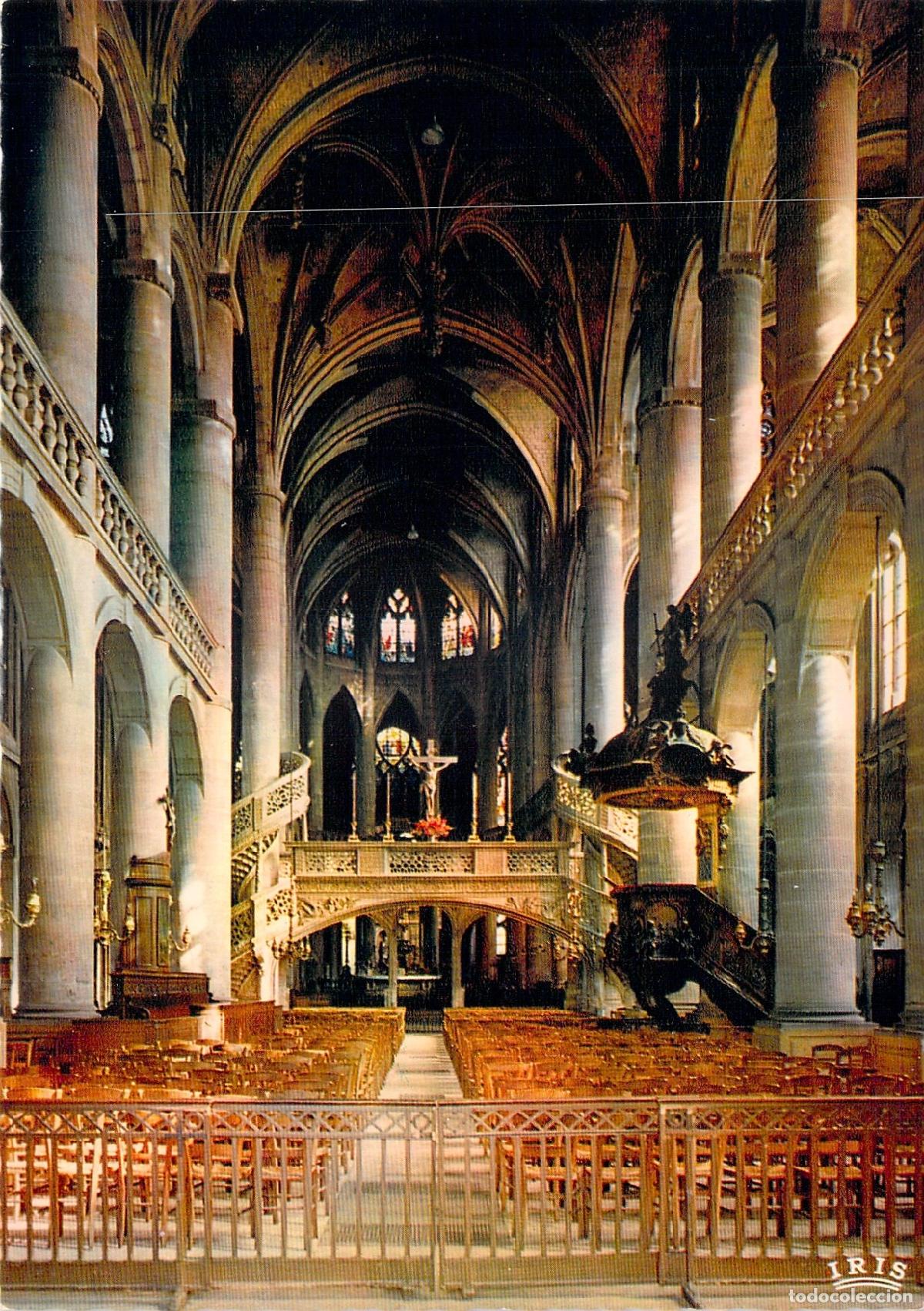 Postales: Postal Iglesia Saint-Etienne du Mont de Par&iacute;s Interior