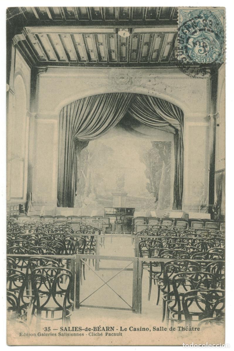 Postales: SALIES DE B&Eacute;ARN_Casino_Galeries Salisiennes 35 / Teatros Francia