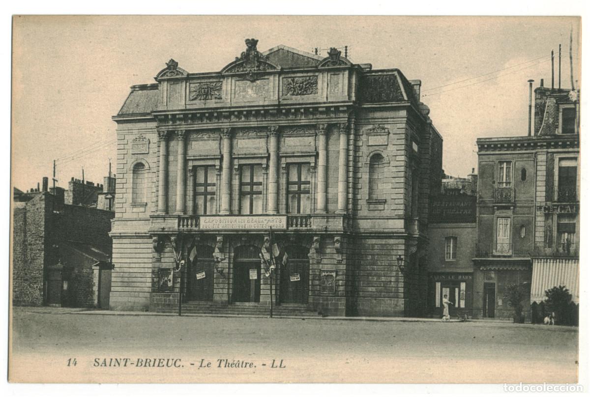 Postales: SAINT BRIEUC_Th&eacute;&acirc;tre_L&eacute;vy et Neurdein 14 / Teatros Francia