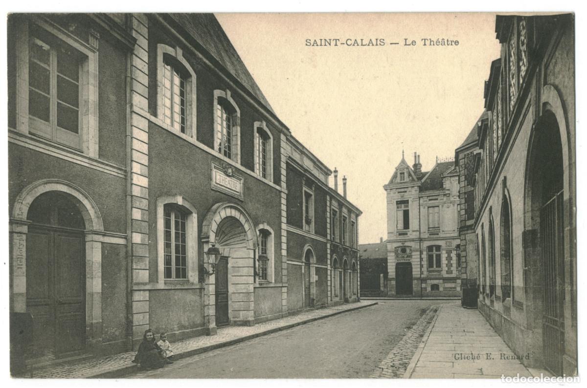 Postales: SAINT CALAIS_Th&eacute;&acirc;tre_E. Renard / Teatros Francia