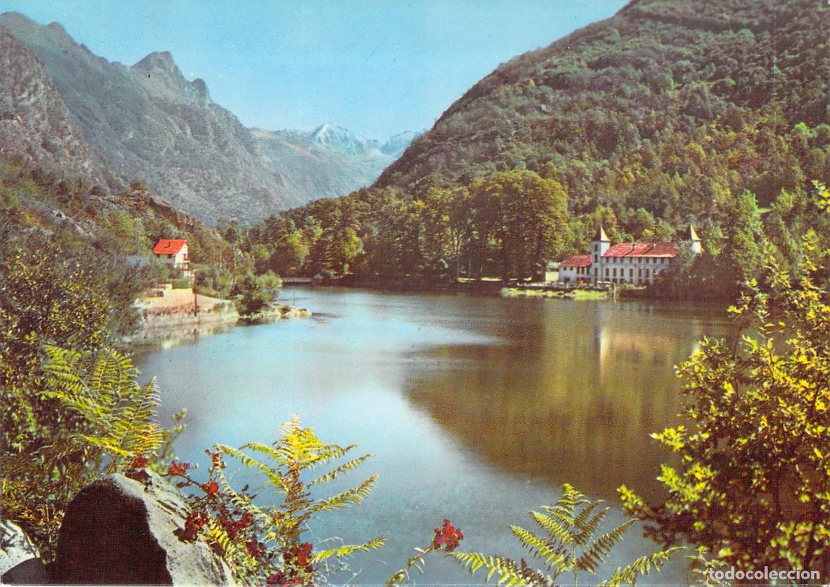 Postales: Postal del Lago y Mansi&oacute;n de Orgeix Ax-les-Thermes