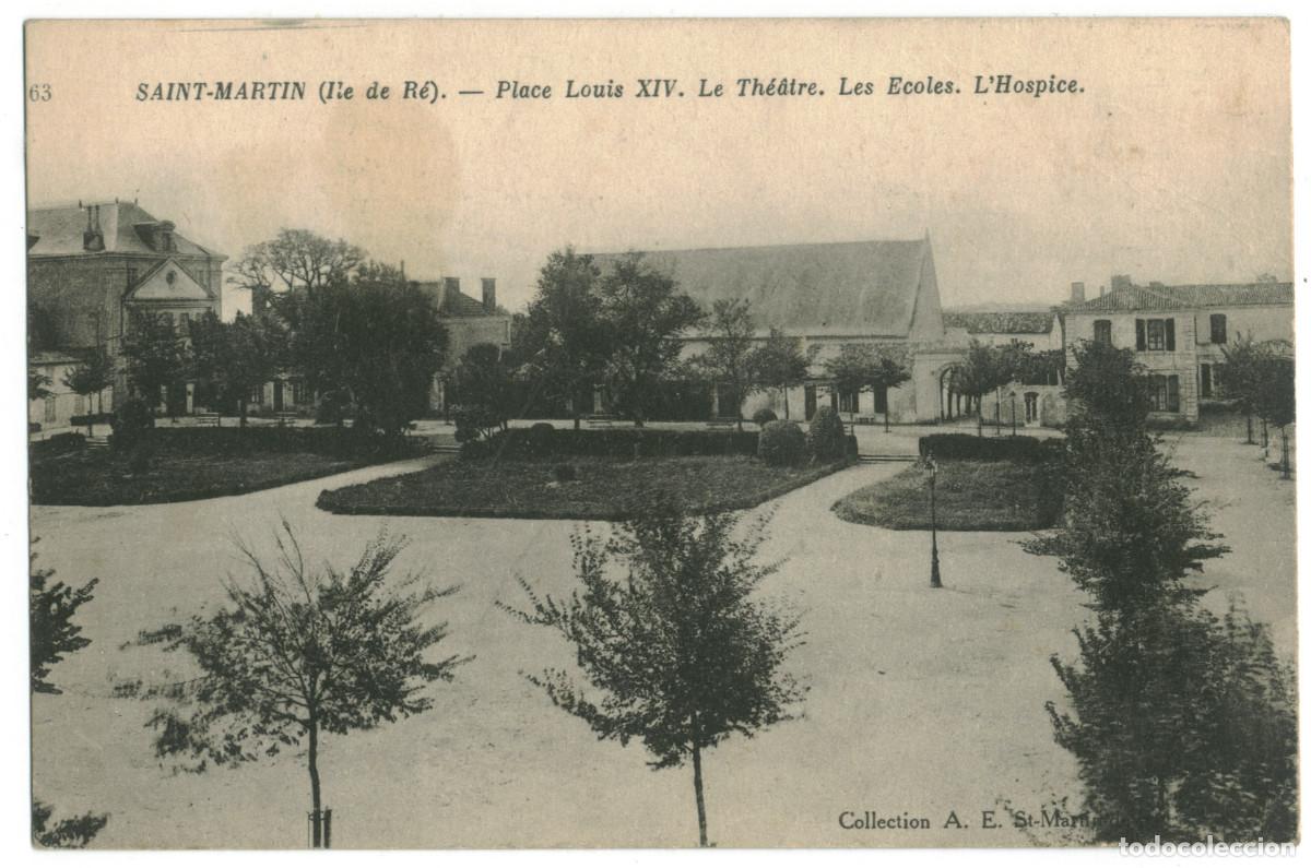 Postales: SAINT MARTIN (Ile de R&eacute;)_Th&eacute;&acirc;tre_Neurdein &A.E. 63 / Teatros Francia