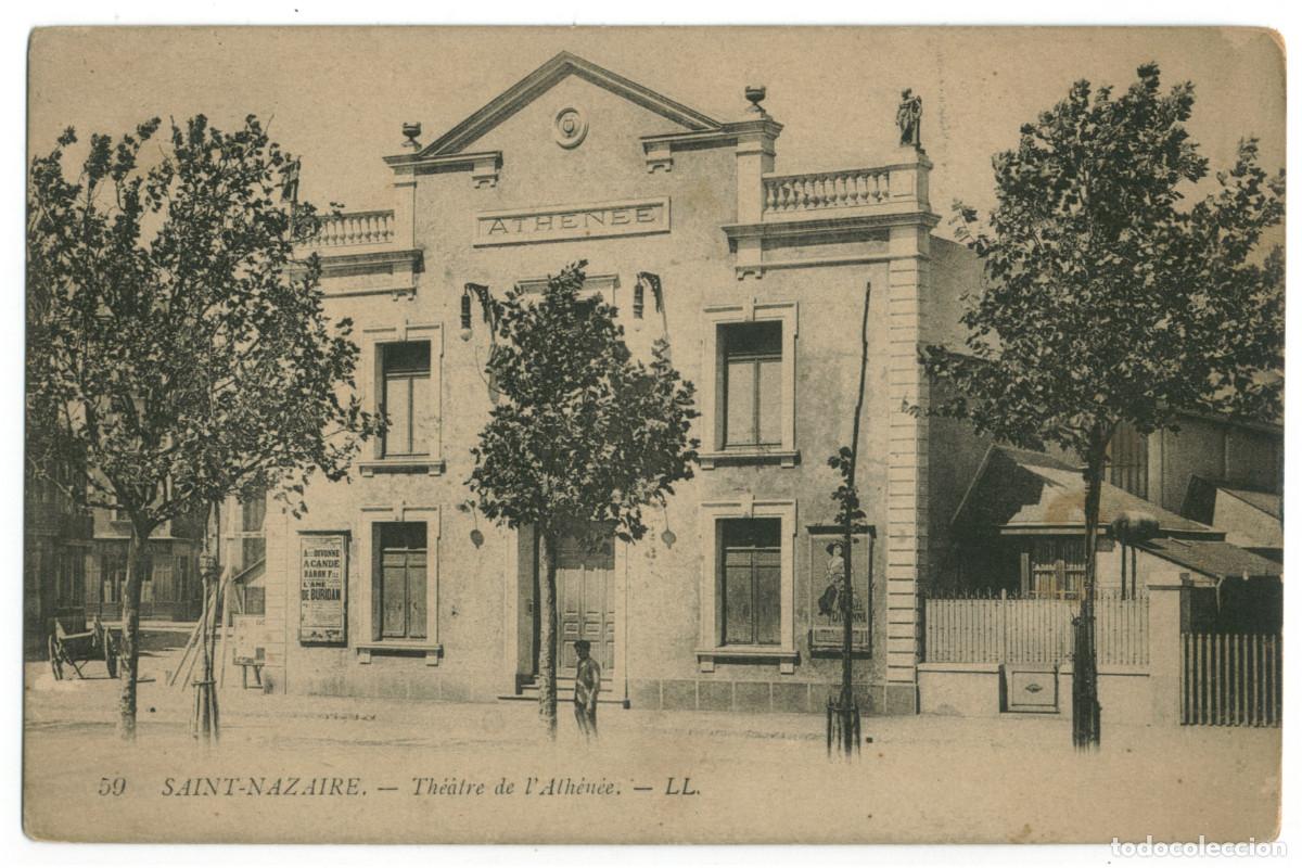 Postales: SAINT NAZAIRE_Th&eacute;&acirc;tre de l'Ath&eacute;n&eacute;e_L&eacute;vy Fils 59 / Teatros Francia
