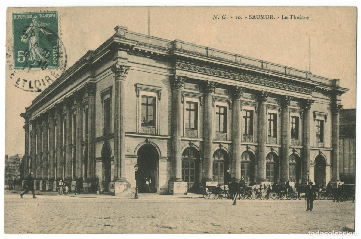 Postales: SAUMUR_Th&eacute;&acirc;tre_N.G. 10 / Teatros Francia