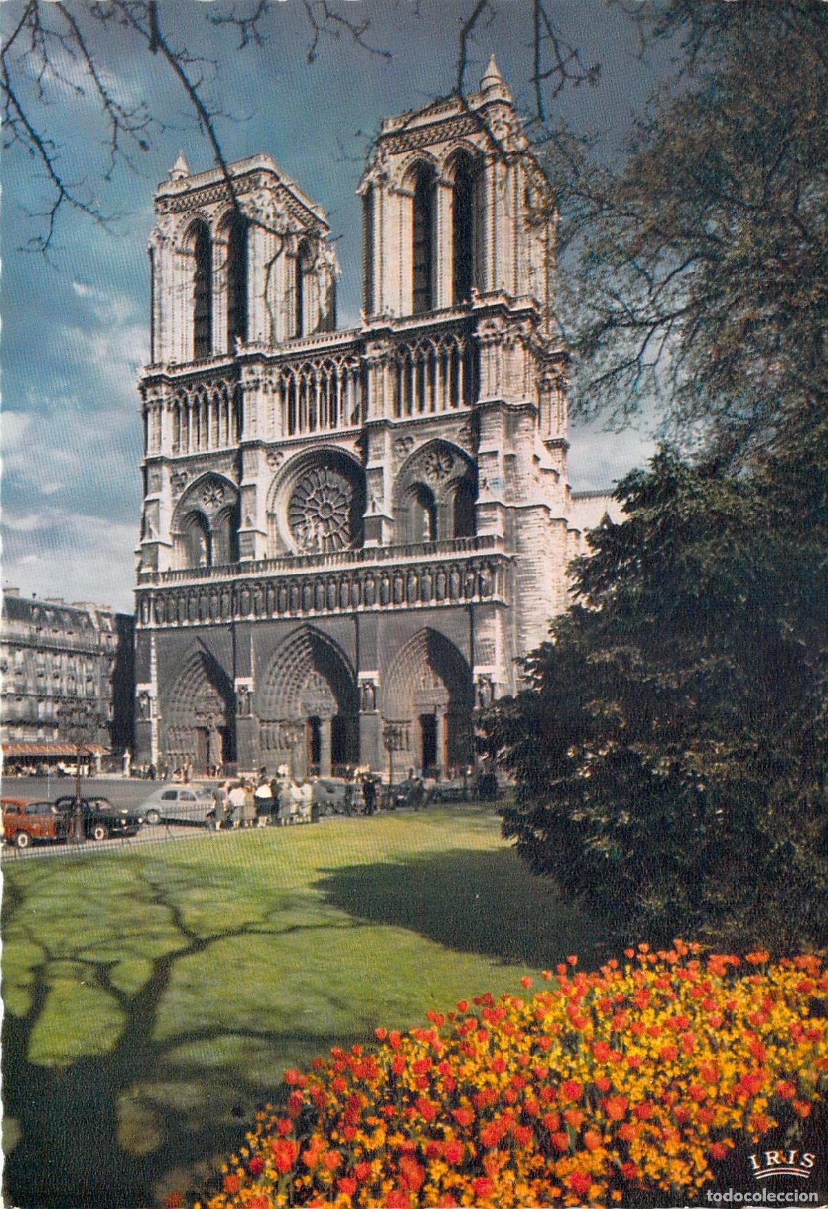 Postales: Postal de Par&iacute;s: Fachada de la Catedral de Notre-Dame