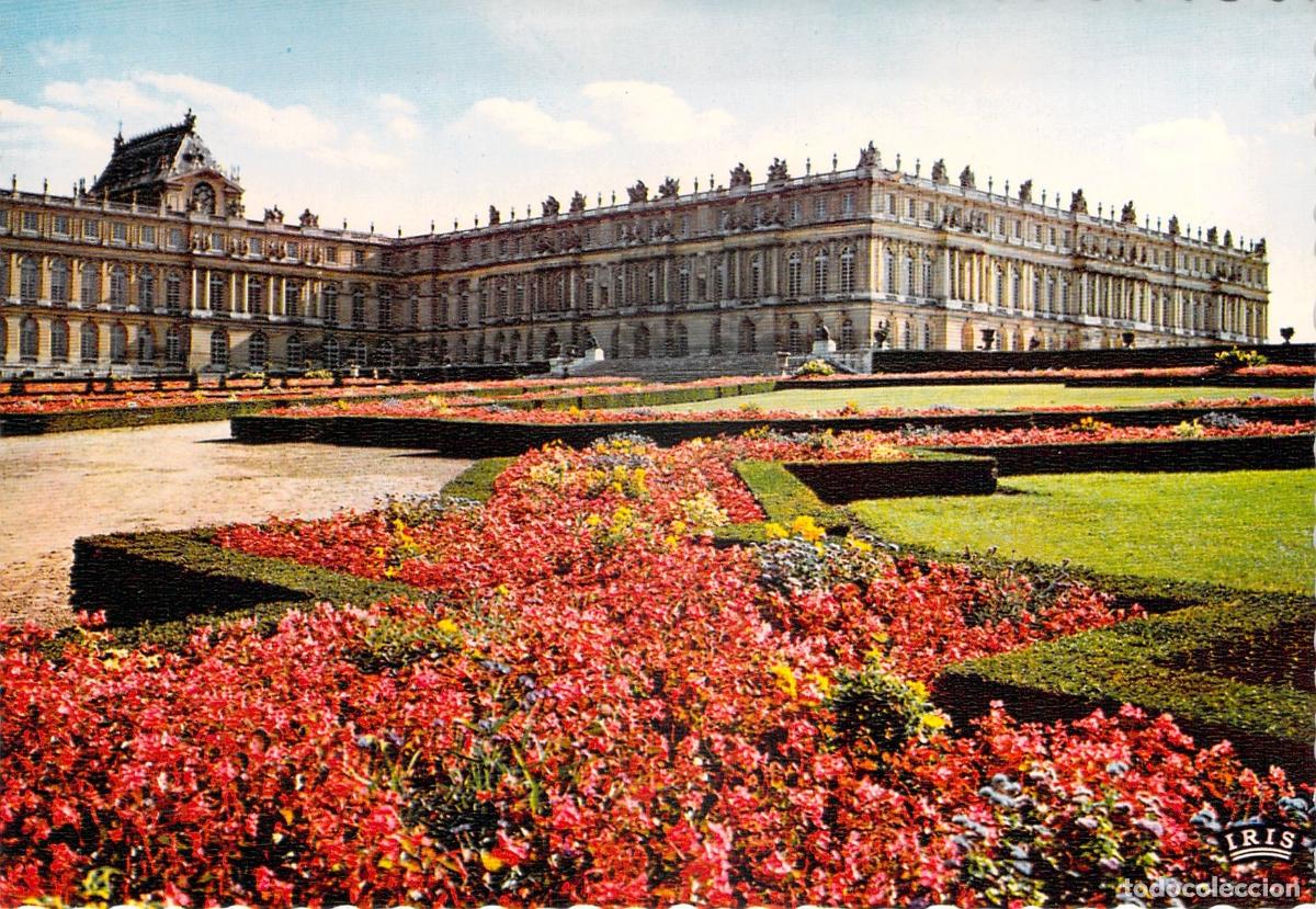 Postales: Postal del Palacio de Versalles Fachada sobre el Parque Ala Norte