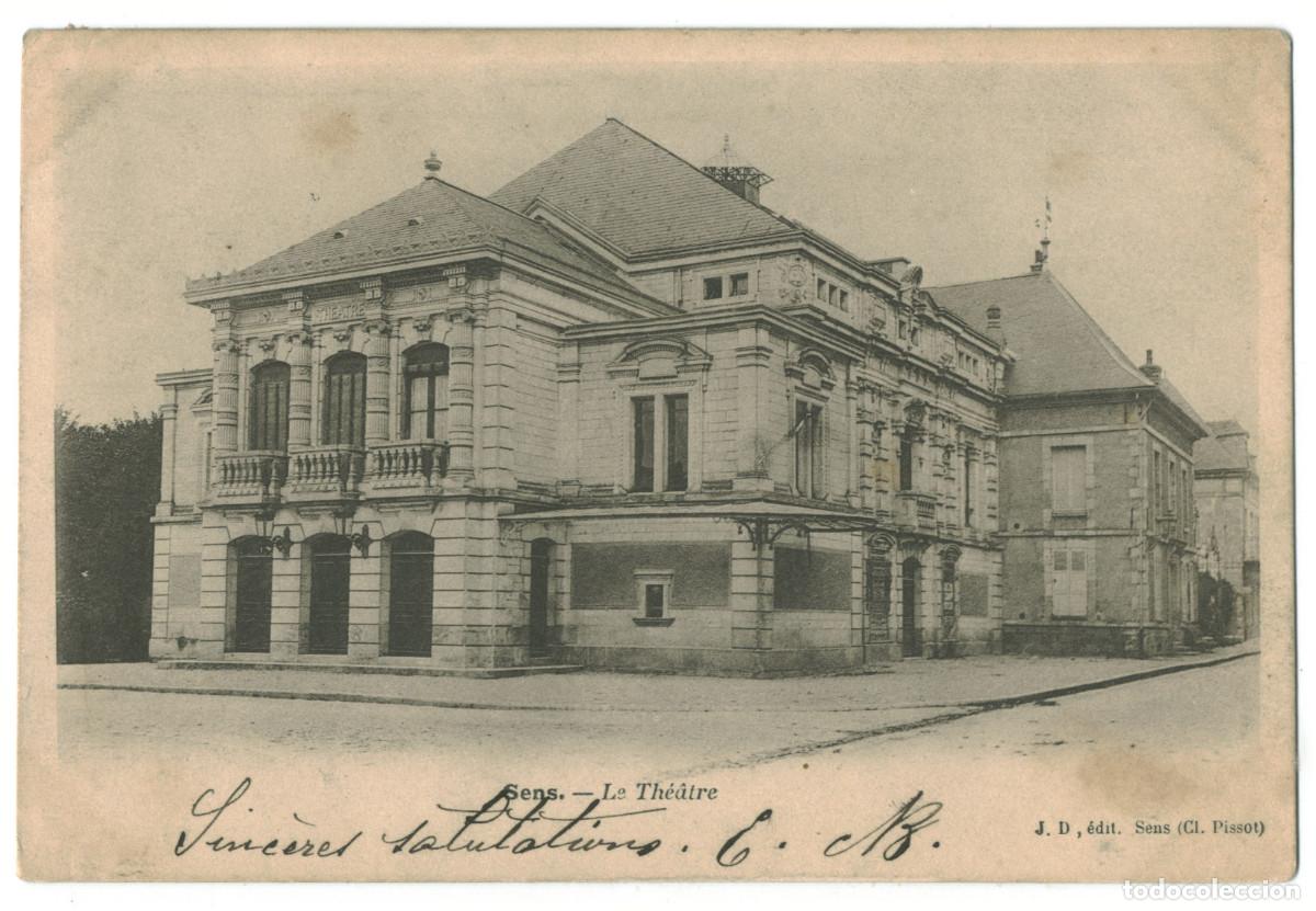 Postales: SENS_Th&eacute;&acirc;tre_J.D. / Teatros Francia