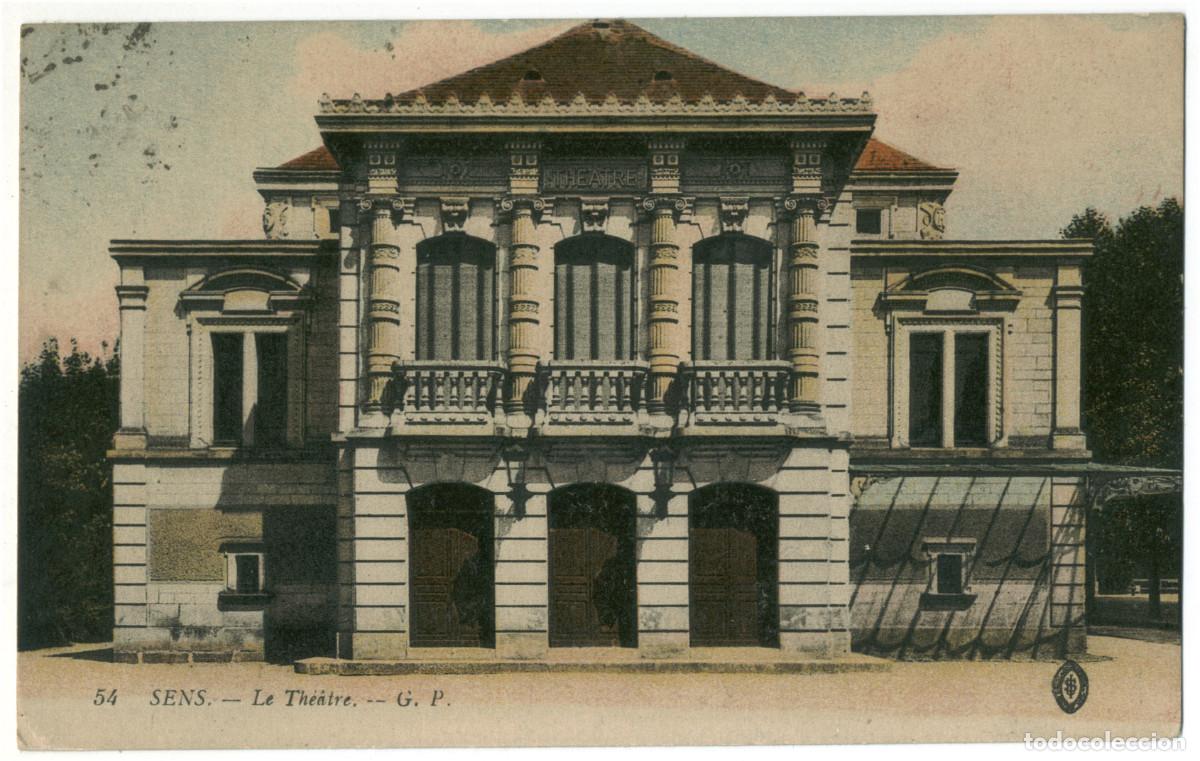 Postales: SENS_Th&eacute;&acirc;tre_L&eacute;vy 54 / Teatros Francia