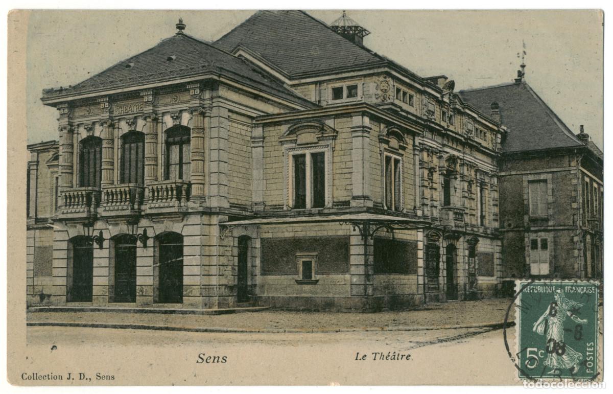 Postales: SENS_Th&eacute;&acirc;tre_J.D / Teatros Francia