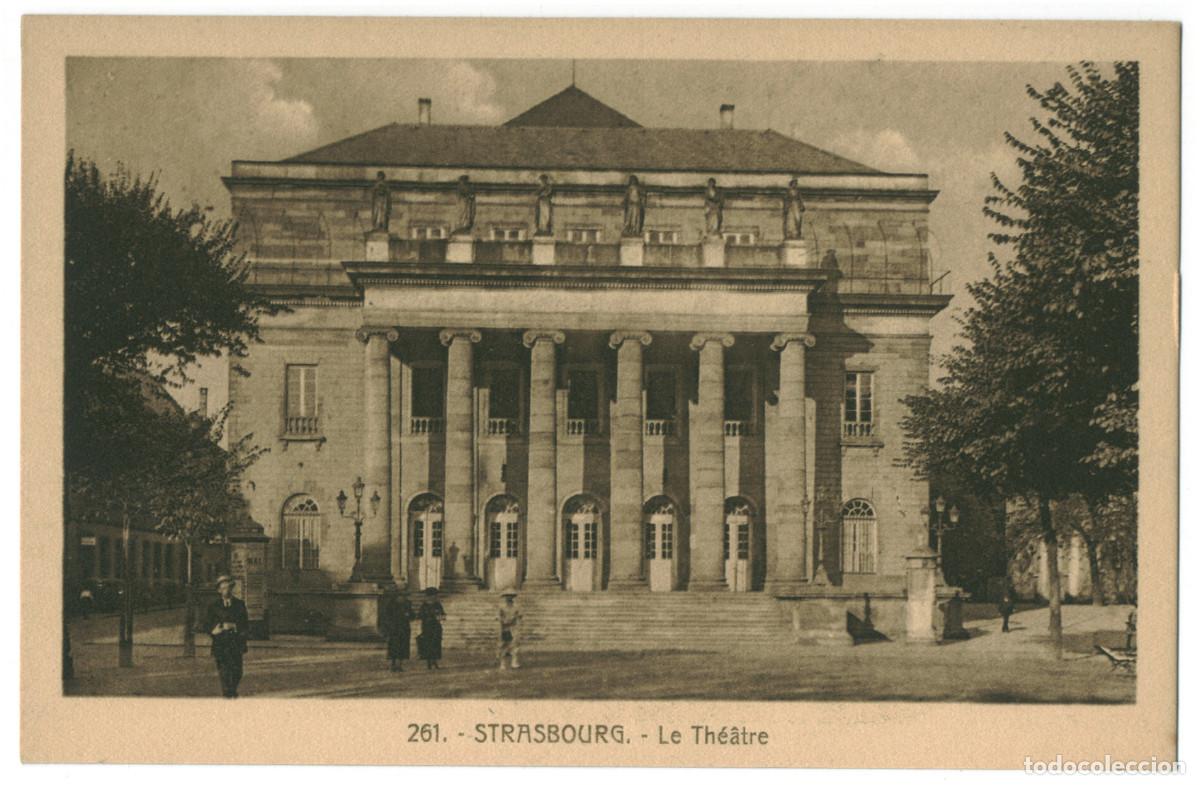 Postales: STRASBOURG_Th&eacute;&acirc;tre_Ch. Bergeret & Cigogne 261 / Teatros Francia