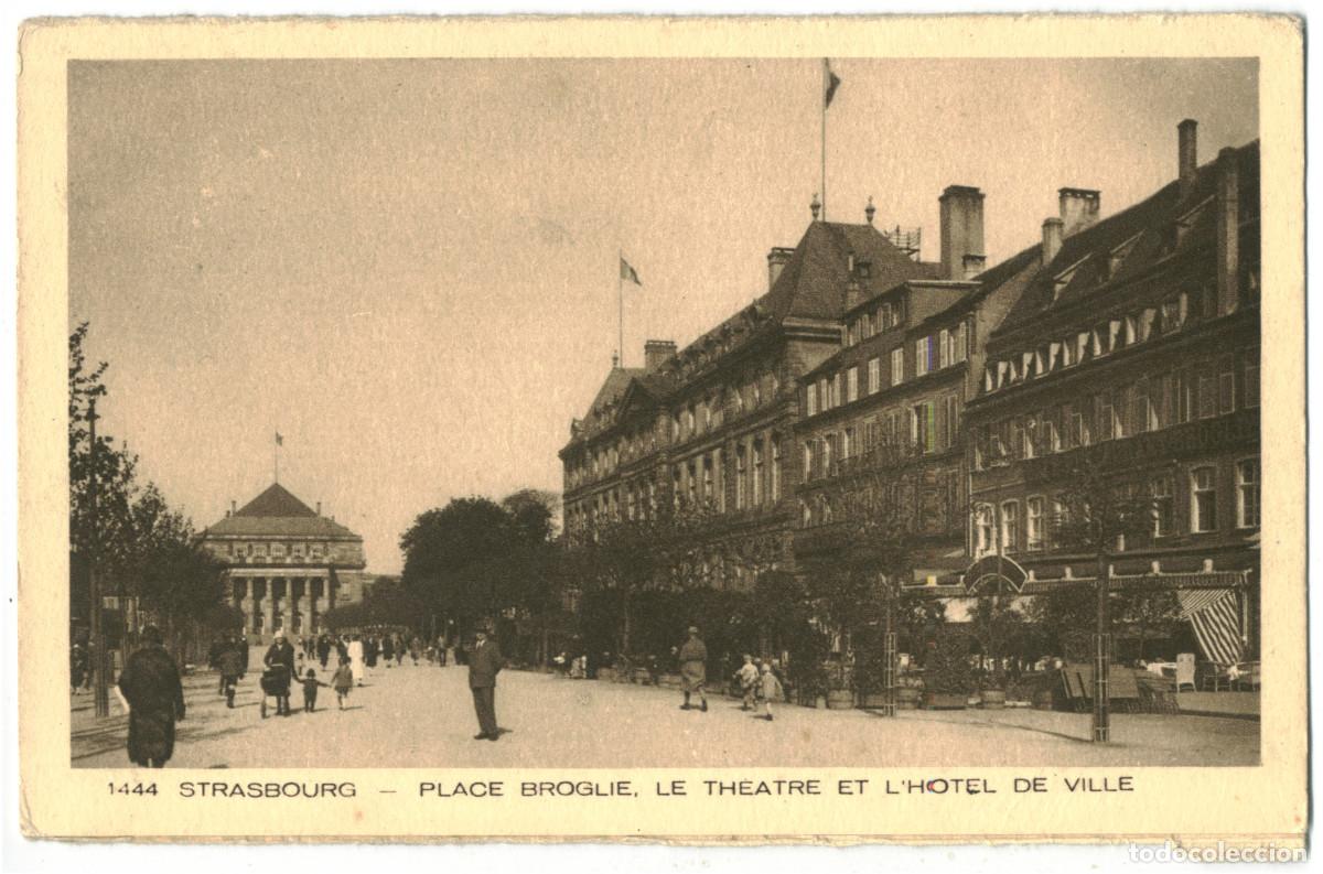 Postales: STRASBOURG_Th&eacute;&acirc;tre_Braun 1444 / Teatros Francia