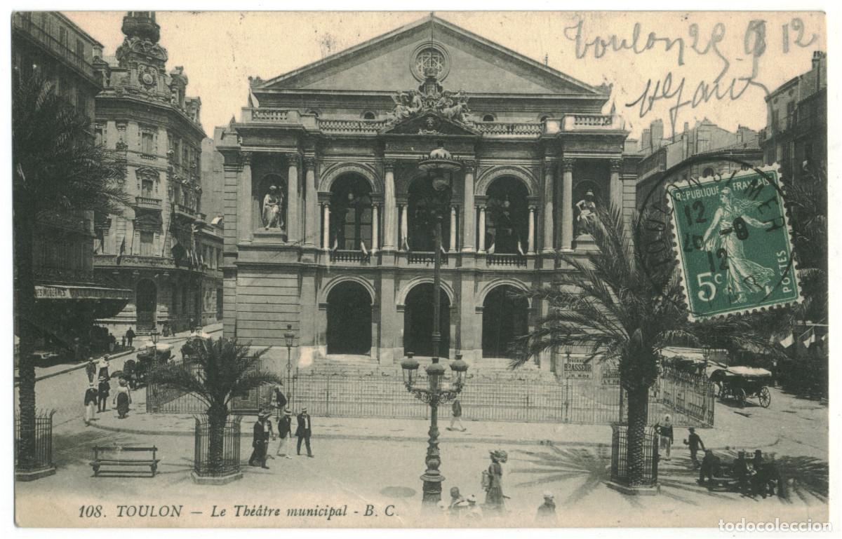 Postkarten: TOULON_Th&eacute;&agrave;tre Municipal_B.C. 108 / Teatros Francia