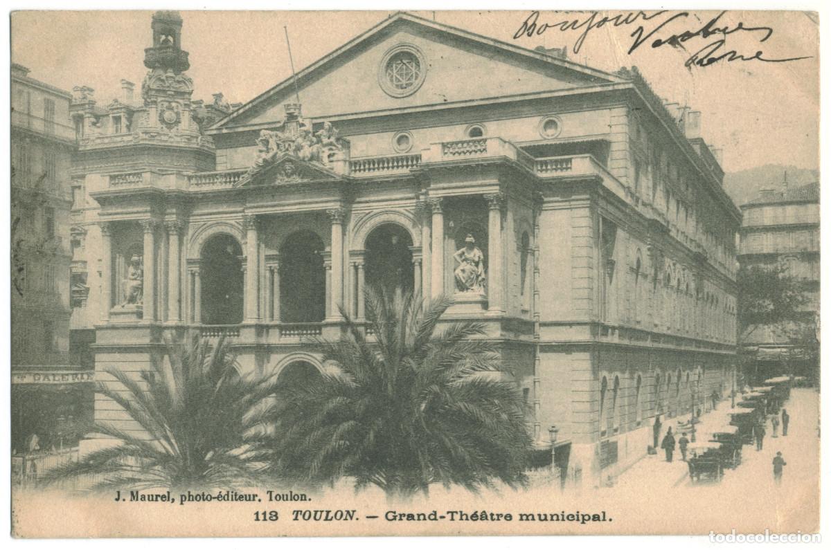 Postkarten: TOULON_Grand Th&eacute;&agrave;tre Municipal_J. Maurel 113 / Teatros Francia