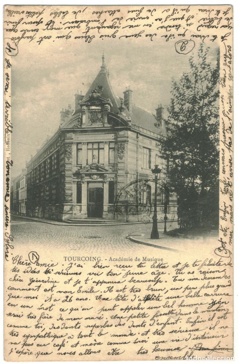Postkarten: TOURCOING_Acad&eacute;mie de Musique_Ilegible / Teatros Francia