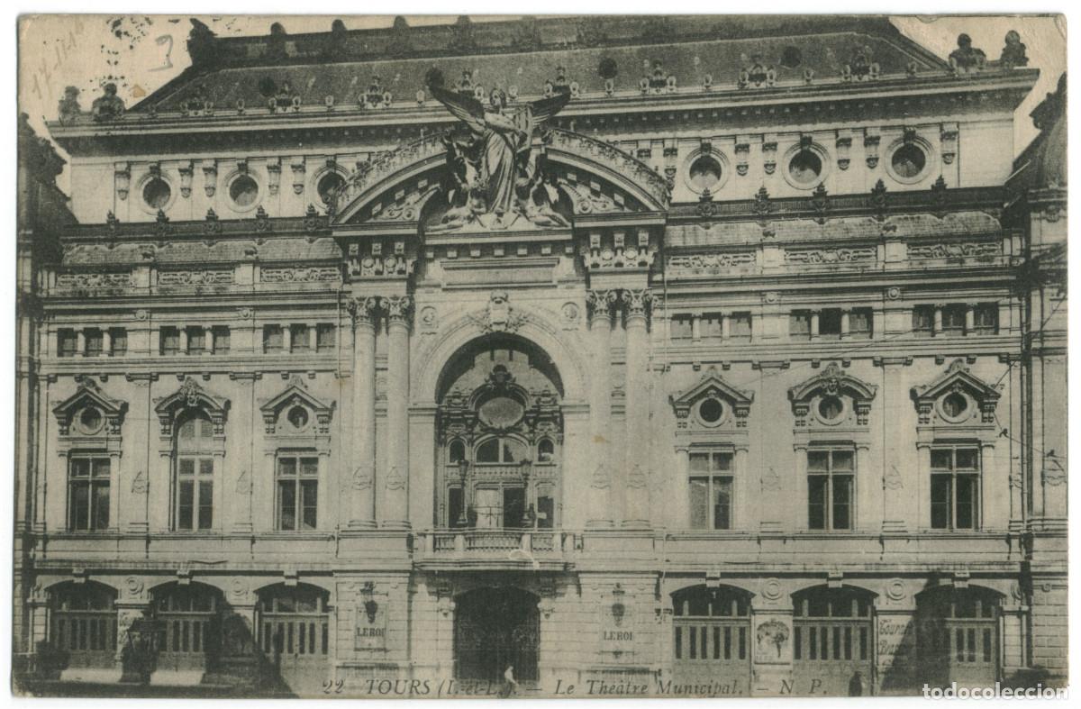 Cartes Postales: TOURS_Th&eacute;&acirc;tre Municipal_L&eacute;vy Fils 22 / Teatros Francia