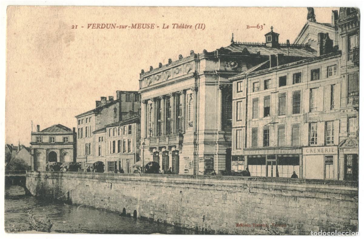 Cartes Postales: VERDUN-sur-MEUSE_Th&eacute;&acirc;tre_Husson 21 B-63 / Teatros Francia