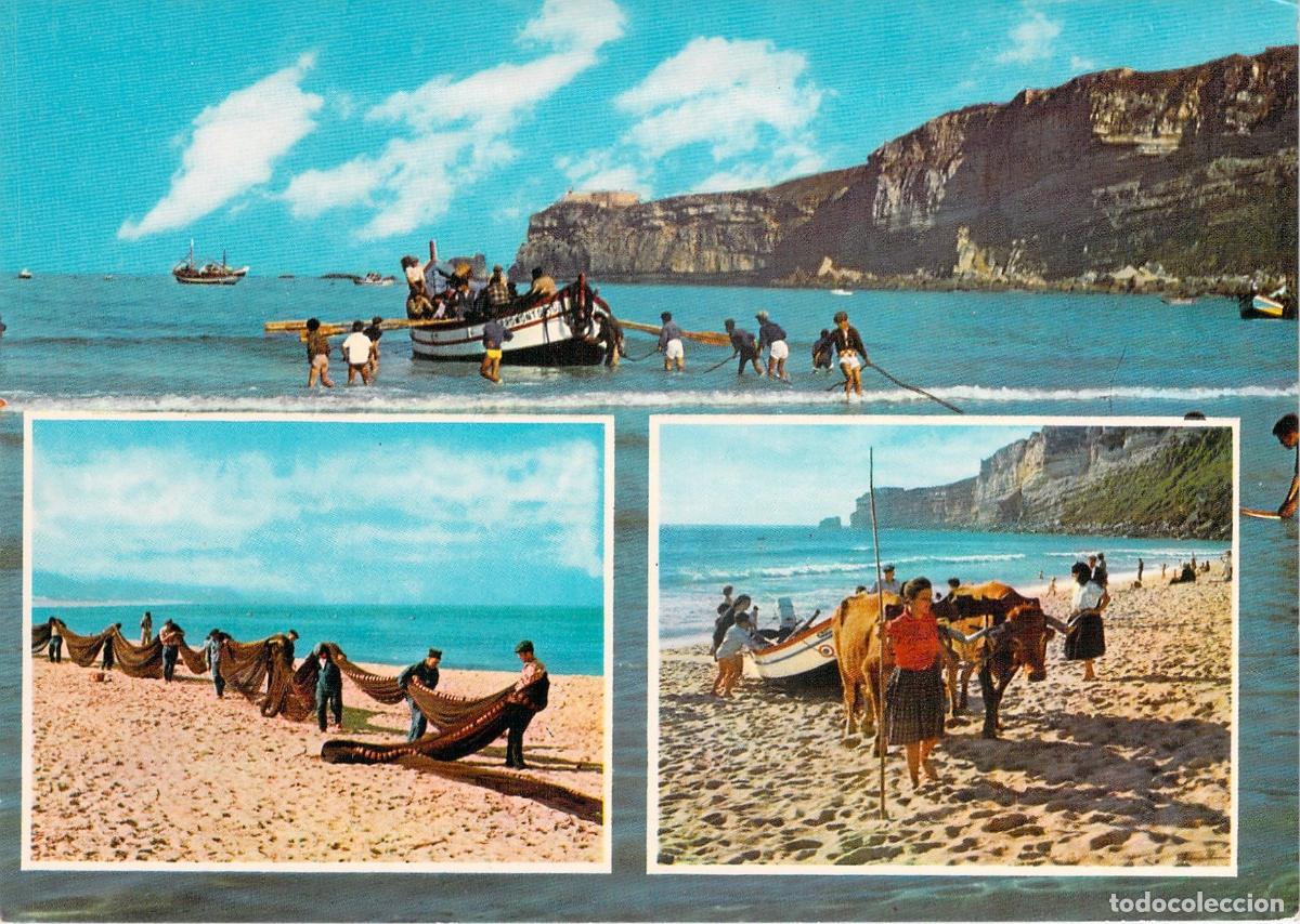 Postcards: Postal Nazar&eacute; Portugal Pescadores y Tradici&oacute;n Mar&iacute;tima