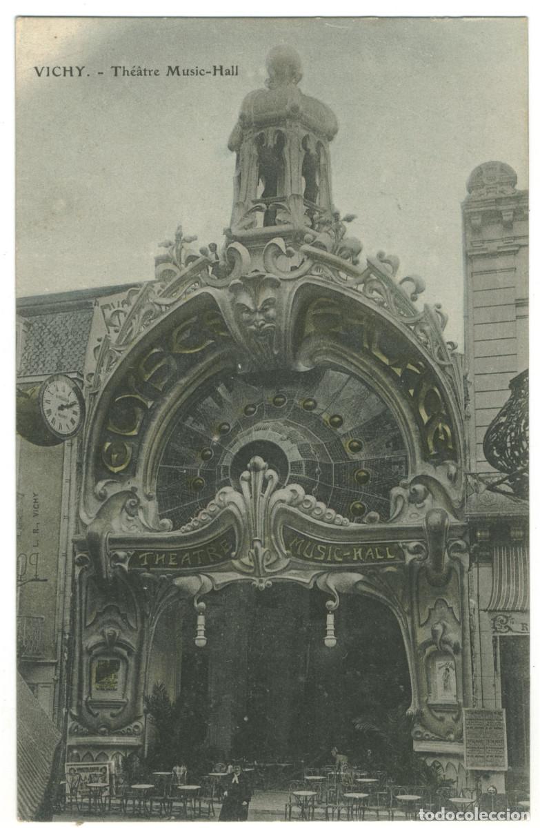Postales: VICHY_Th&eacute;&acirc;tre Music Hall_Sin datos / Teatros Francia