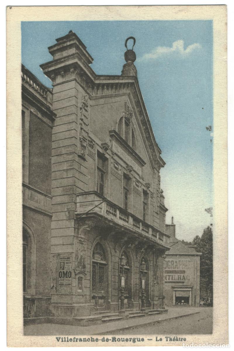 Postales: VILLEFRANCHE DE ROUERGUE_Th&eacute;&acirc;tre_Argra / Teatros Francia