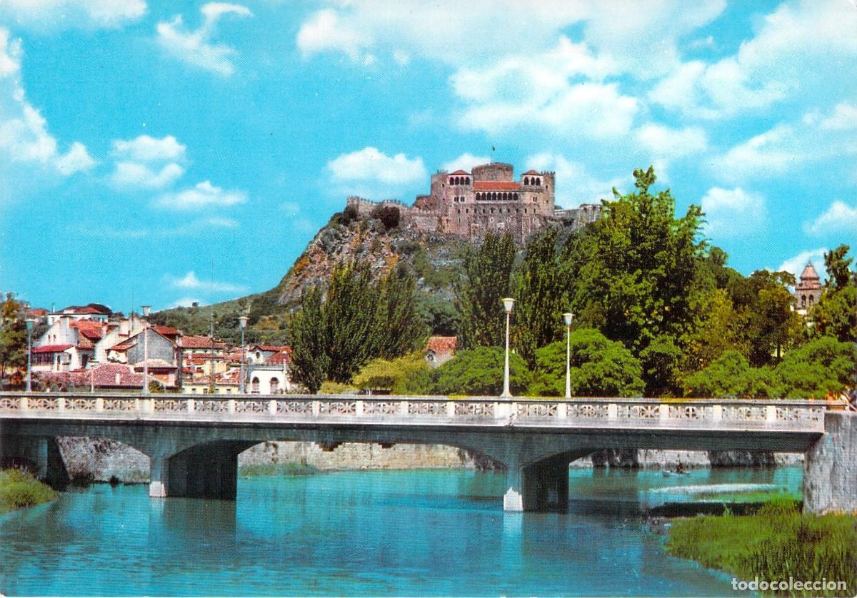 Postales: Postal Puente sobre el R&iacute;o Liz y Castillo de Leiria, Portugal