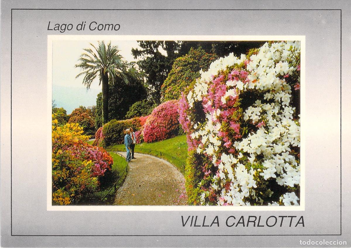 Postales: Postal de los jardines de Villa Carlotta en el Lago de Como