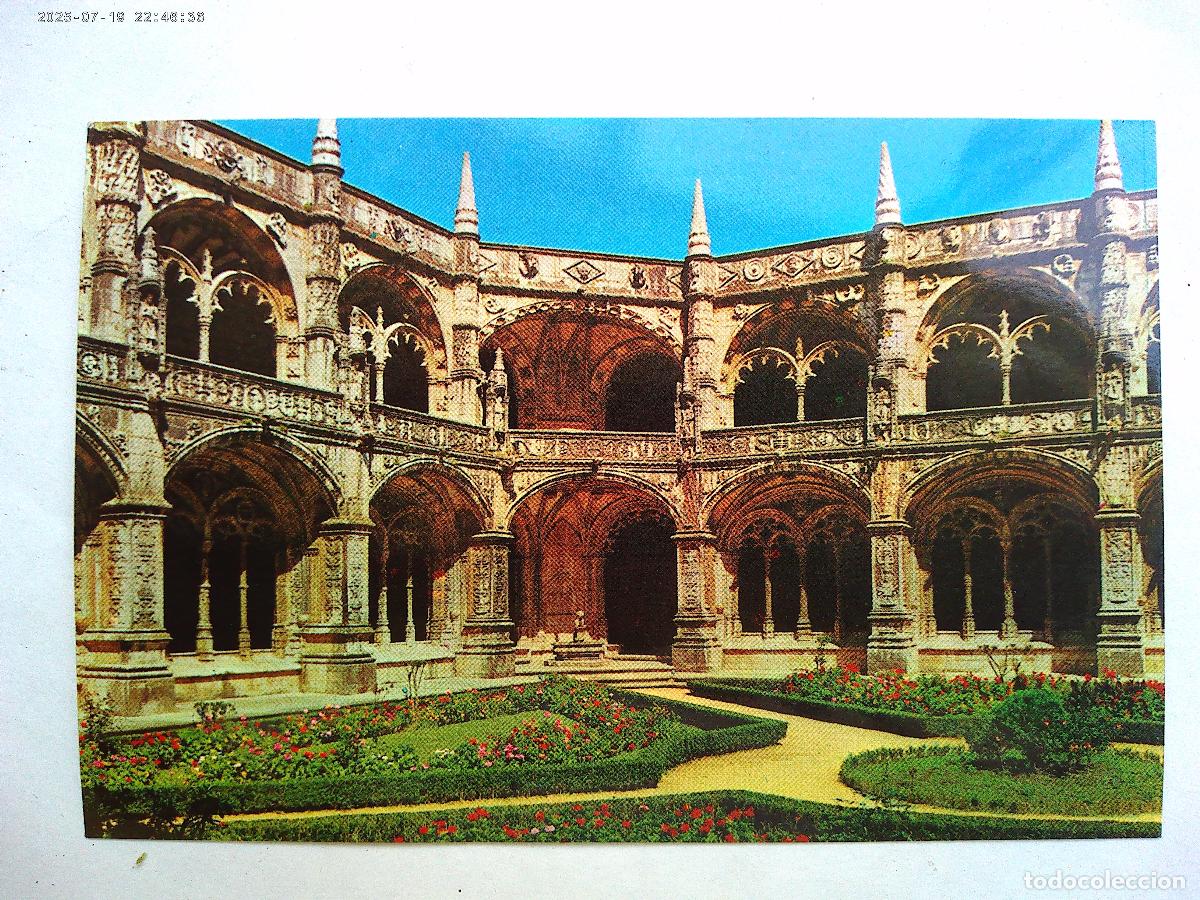 Cartes Postales: POSTAL DE LISBOA ( PORTUGAL ): CLAUSTRO DEL MONASTERIO DE LOS JERONIMOS . A&Ntilde;OS 60