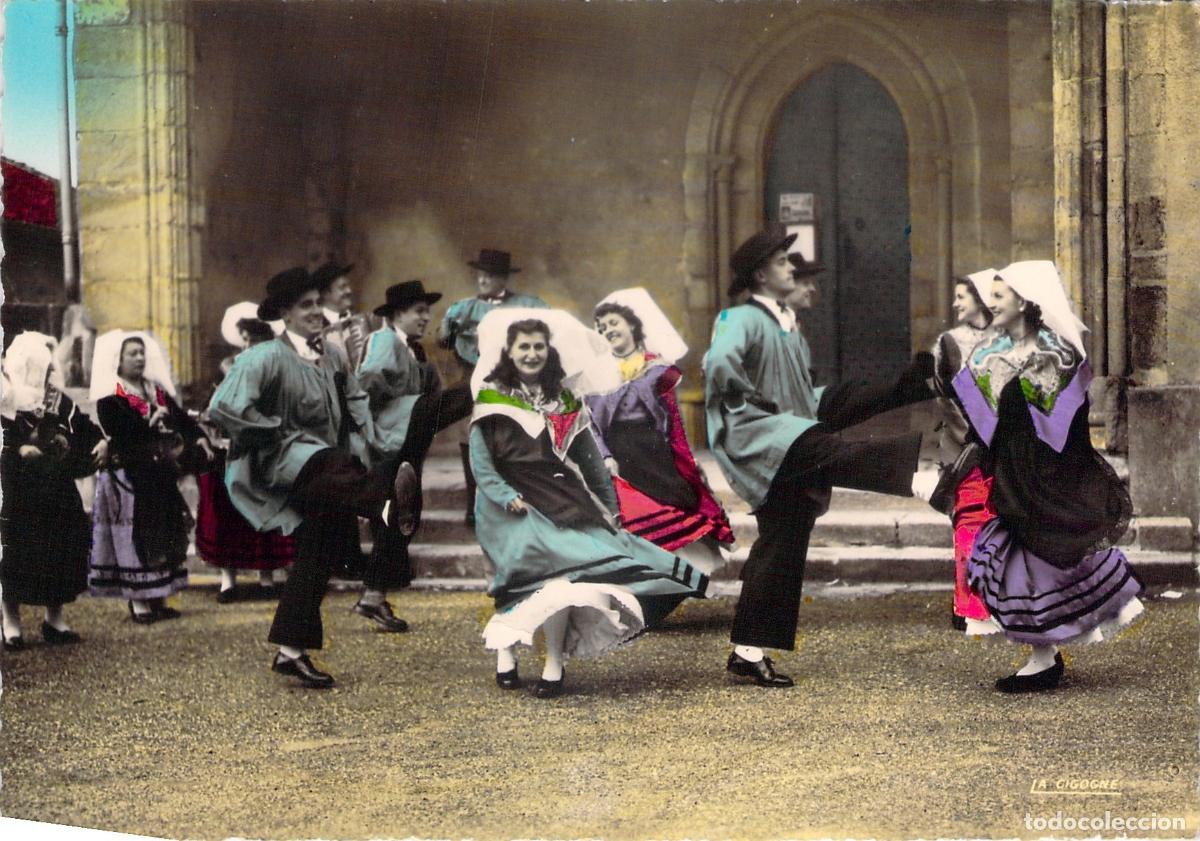 Postales: Postal Danzas Tradicionales de Limousin Lou Manugu&eacute; Francia