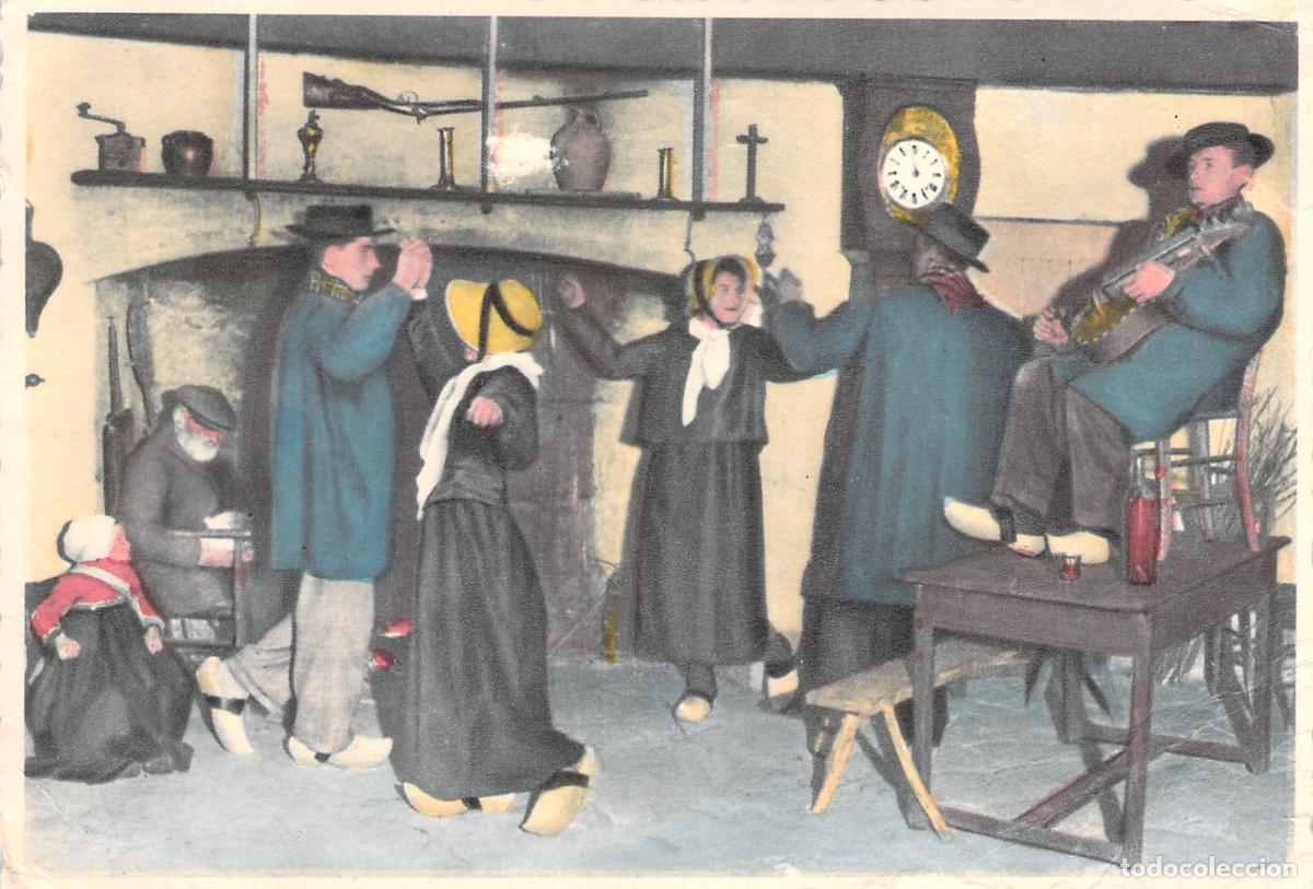Postales: Postal Danza Tradicional Bourr&eacute;e en Creuse Pays Marchois Francia