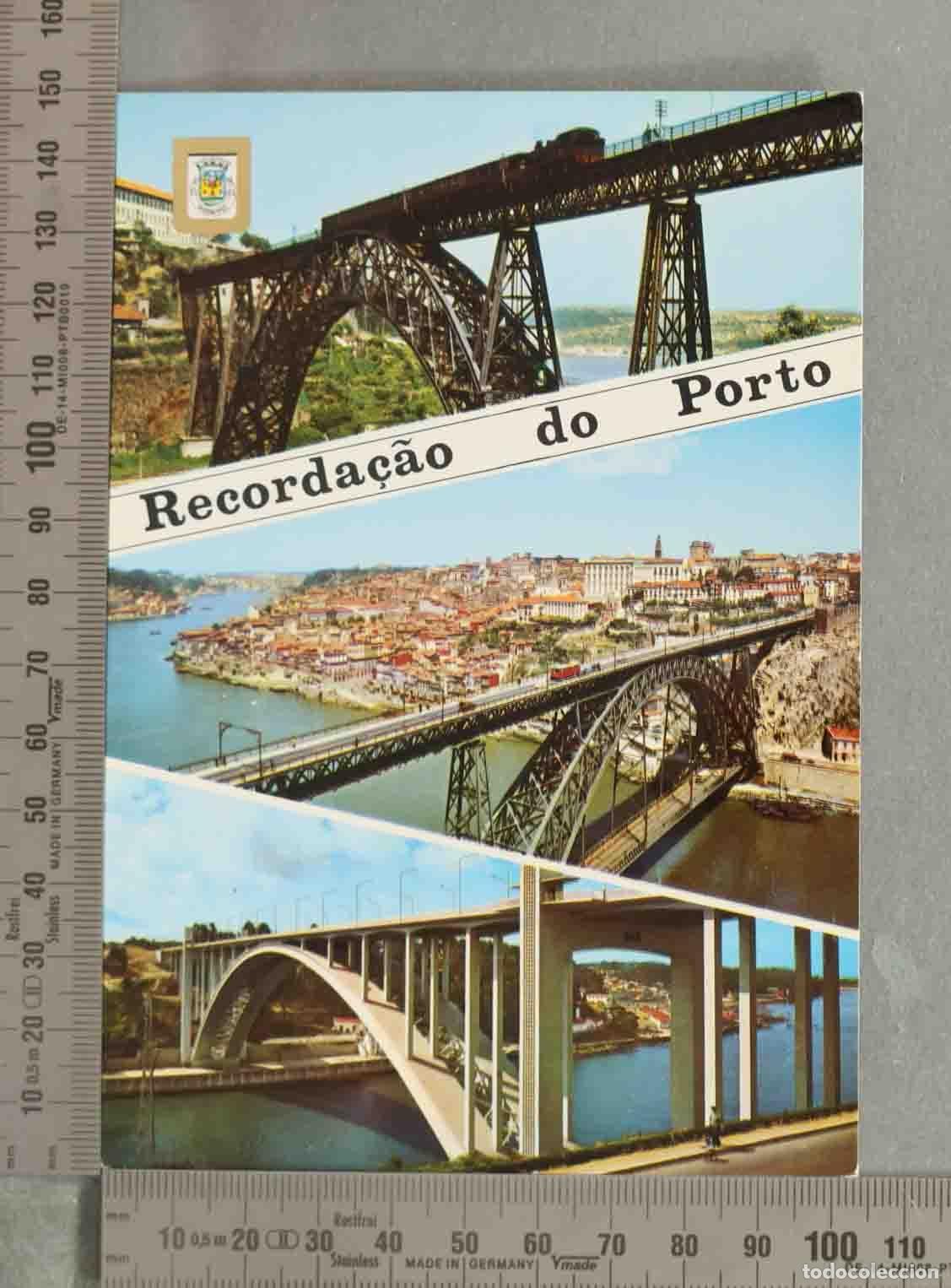 Postales: POSTAL. Recorda&ccedil;&atilde;o do Porto - Pontes sobre o Rio Douro - Fisa Lifer