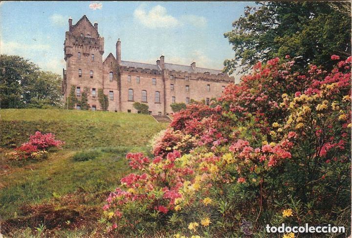 Postales: POSTAL Isla Arran - Eilean Arainn (ESCOCIA) AZALEAS Y EL CASTILLO BRODICK - J. ARTHUR DIXON