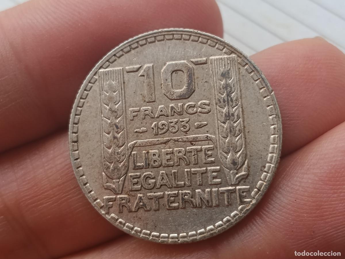 Postales: Francia 10 francos de plata 1933