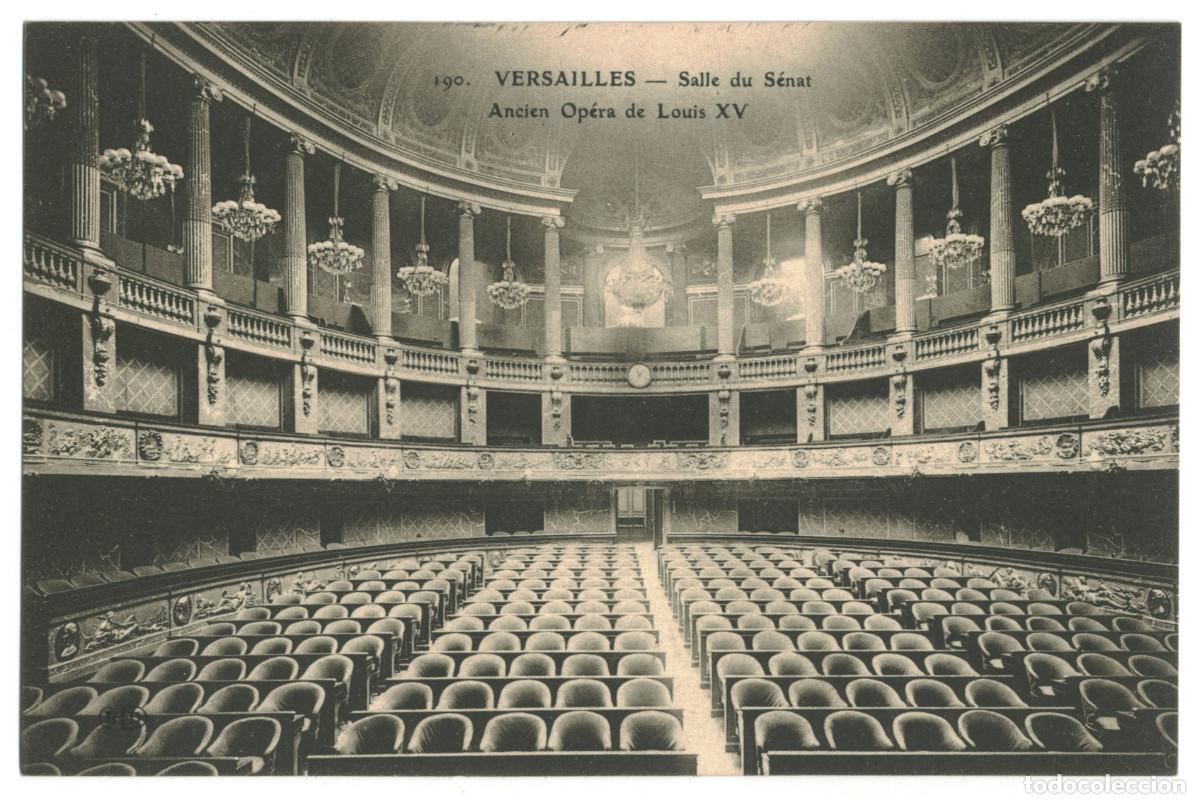 Postkarten: VERSAILLES_Ancien IOp&eacute;ra de Louis XV_F. David. 190 / Teatros Francia